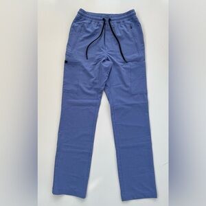 JAANUU Men's Light Blue STRAIGHT LEG UTILITY CARGO SCRUB PANT Size XS NWOT